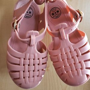 NEW Hubble & Duke Jelly Sandals in Rose Smoke EU29